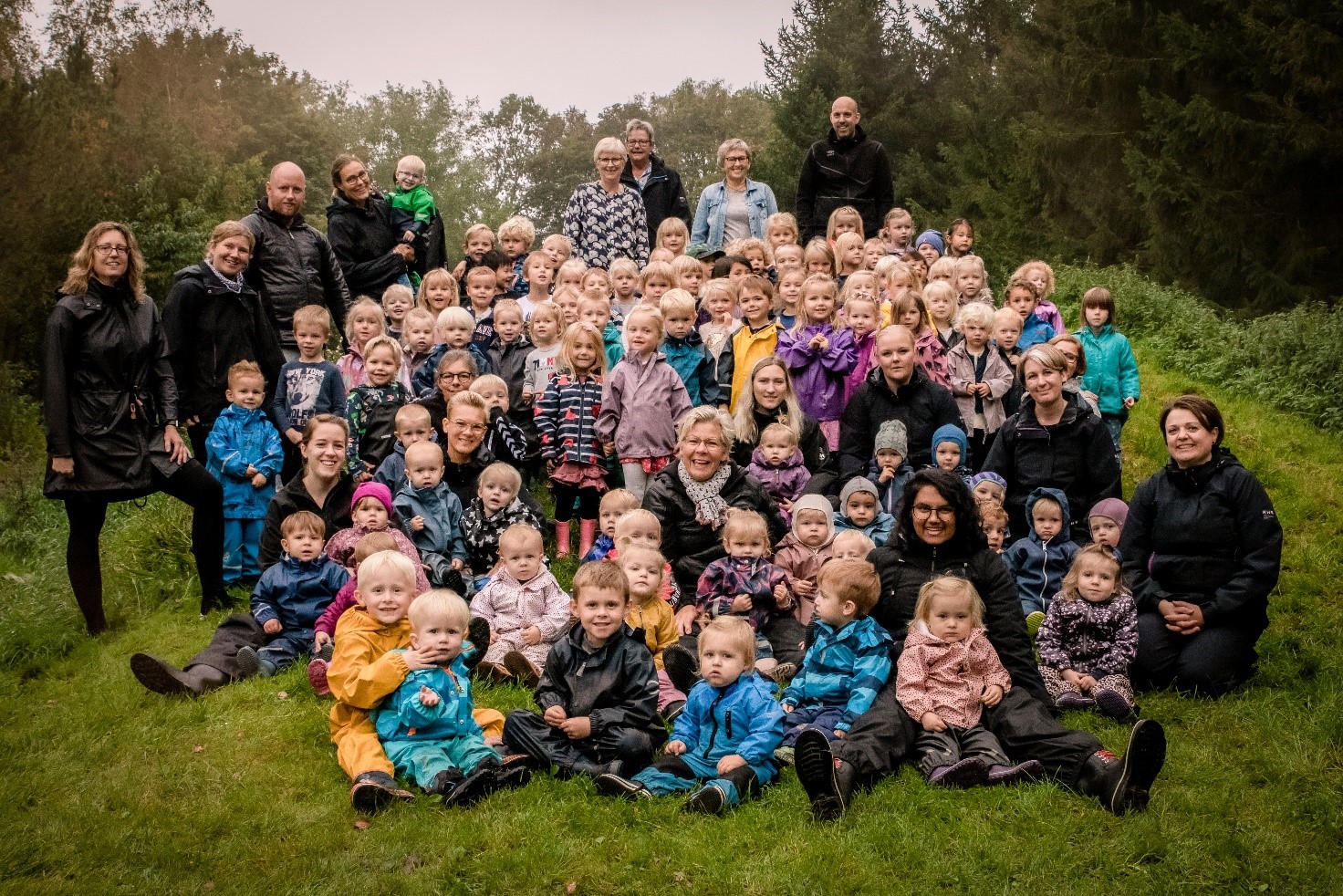 Vibereden 2020 fællesbillede både med børn og voksne